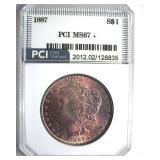1887 Morgan MS67+ LISTS $6000
