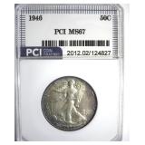 1946 Walking Liberty MS67 LISTS $1700