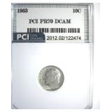1963 Dime PR70 DCAM LISTS $150 in 69 DCAM