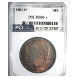 1901-O Morgan PCI MS65+ Colorful