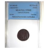 317-340 AD Constantine II MS64 Full Stk Rome