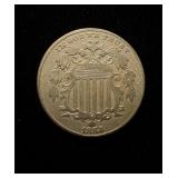 1882 Shield Nickel Nice Circ