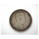 1910 25 Cents VF+ Canada
