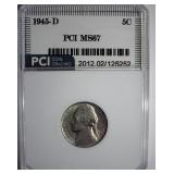 1945-D Nickel PCI MS67