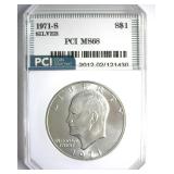 1971-S Silver Ike MS68 LISTS $6500