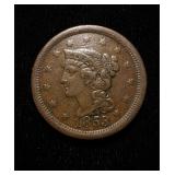 1853 Large Cent AU
