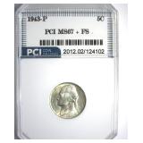 1943-P Nickel MS67+ FS LISTS $875