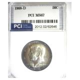 1968-D Kennedy MS67 LISTS $750