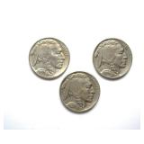 1936x3 Nickel BU 3 Pc Buffalo Lot