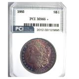 1885 Morgan PCI MS65+ Beautiful Color