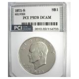 1971-S Silver Ike PR70 DCAM LISTS $475