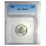 1960 Dime ICG MS67+