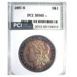 1887-S Morgan MS65+ LISTS $3150