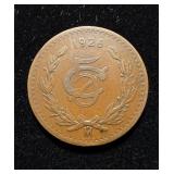 1926 5 Cents XF+ Mexico