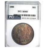 1896 Morgan PCI MS65 Colorful