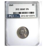 1948 Nickel MS67 FS LISTS $2750