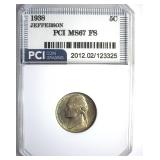 1938 Jefferson Nickel MS67 FS LISTS $450