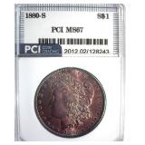 1880-S Morgan MS67 LISTS $1100