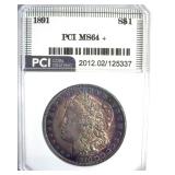 1891 Morgan MS64+ LISTS $800