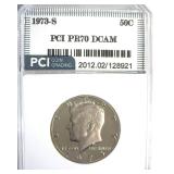 1973-S Kennedy PR70 DCAM LISTS $1650