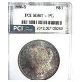 1880-S Morgan MS67+ PL LISTS $3500