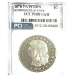 1879 Pattern Dollar PCI PR69CAM Schoolgirl Ni Copy