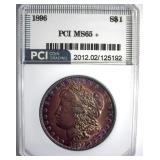 1896 Morgan PCI MS65+ Beautiful Color
