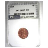 1954 Cent MS67 RD LISTS $11500