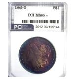 1885-O Morgan PCI MS65+ Lots of Color