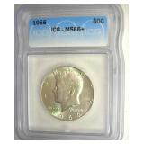 1966 Kennedy ICG MS66+ LISTS $750