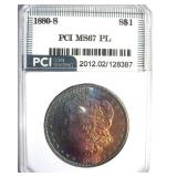 1880-S Morgan MS67 PL LISTS $2850
