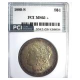 1880-S Morgan MS65+ LISTS $35000