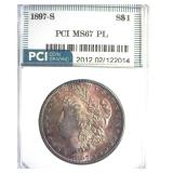 1897-S Morgan MS67 PL LISTS $15000