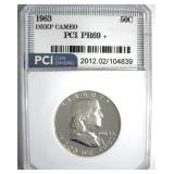 1963 Franklin PR69+ DCAM LISTS $5000 IN 69 DC