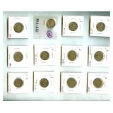 1883-1936 5C 12 Pc Liberty & Buffalo Nickel Lot