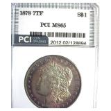 1878 7TF Morgan MS65 LISTS $750