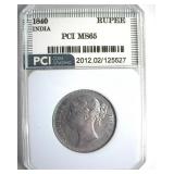 1840 Rupee PCI MS65 India
