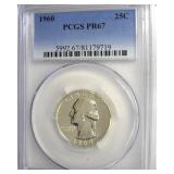 1960 Quarter PCGS PR67