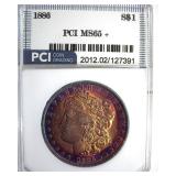1886 Morgan PCI MS65+ Impressive Color