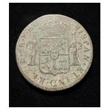 1800 8 Reales Silver Crown China Chopmarks