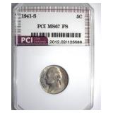 1941-S Nickel MS67 FS LISTS $3000