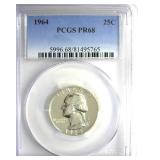 1964 Quarter PCGS PR68