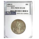 1992-S 50C Columbus PCI PR70 DCAM