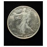 1944-D Walking Liberty Ch UNC