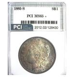 1882-S Morgan PCI MS65+ Terrific Toning