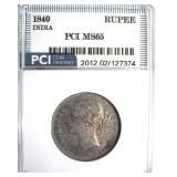 1840 Rupee PCI MS65 India