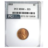 1915 Cent MS66+ RD LISTS $2150