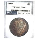 1880-S Morgan MS65 DMPL LISTS $1050