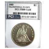 1863 Dollar PCI PR69CAM Transitional Ni Copy