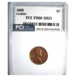 1939 Cent PR66 CAM RD LISTS $2650 IN 65 RD